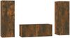 3-tlg. TV-Schrank-Set Räuchereiche Holzwerkstoff [3120233] Bild 2
