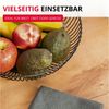 WESTMARK Obstschale Dekorativer Metallkorb für Obst, Gemüse, Brot & Brötchen, Lumos Klein, Stahl, langlebig, lebensmittelecht, robust Bild 3