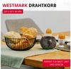 WESTMARK Obstschale Dekorativer Metallkorb für Obst, Gemüse, Brot & Brötchen, Lumos Klein, Stahl, langlebig, lebensmittelecht, robust Bild 2