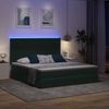 vidaXL LED-Speicherbett mit Matratze Dunkelgrün 180 x 200 cm Samt 3372684 Bild 5