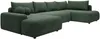 Vente-unique - DAVISO Sofa Stoff Grün - B 204 cm x H 87 cm x L 360 cm Bild 3
