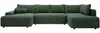 Vente-unique - DAVISO Sofa Stoff Grün - B 204 cm x H 87 cm x L 360 cm Bild 2