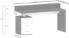 Dmora Schreibtisch Flaminia, Schreibtisch mit Platte, Mehrzweck-Büroschreibtisch, platzsparender Schreibtisch mit mehreren Positionen, 160x60h90 cm, Eiche Bild 3