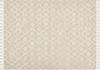 Teppich Baumwolle hellbeige 160 x 230 cm geometrisches Muster Kurzflor AKSARAY Bild 4