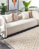 Teppich Baumwolle hellbeige 160 x 230 cm geometrisches Muster Kurzflor AKSARAY Bild 3