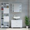 Badmöbel-Set Ilias Weiß 3 Teile, mit Hochschrank Vicco Bild 4