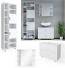 Badmöbel-Set Ilias Weiß 3 Teile, mit Hochschrank Vicco Bild 2