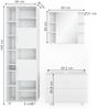 Badmöbel-Set Ilias Weiß 3 Teile, mit Hochschrank Vicco Bild 3