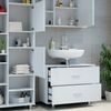 Badmöbel-Set Ilias Weiß 3 Teile, mit Hochschrank Vicco Bild 5