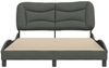 vidaXL Bettgestell ohne Matratze "Hvar" Dunkelgrau 140x190 cm Stoff 3207766 Bild 4