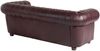 Sofa 3-Sitzer Kalea Bezug Wischleder Buche nussbaum dunkel / rot 21373 Bild 4