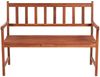 vidaXL Gartenbank mit Auflage 120 cm Massivholz Akazie 3063770 Bild 3