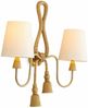 Casa Padrino Luxus Doppel Wandleuchte Vintage Messing / Weiß H. 49,5 cm - Luxus Leuchten Bild 3