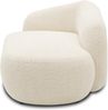 DOMO. collection Recamiere 700013, Liege mit Zierkissen, oval, Füße mit Filzgleitern, Chaiselongue, Sofa, Polstergarnitur, 183 x 105 x 75 (BxTxH), beige Bild 4