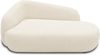 DOMO. collection Recamiere 700013, Liege mit Zierkissen, oval, Füße mit Filzgleitern, Chaiselongue, Sofa, Polstergarnitur, 183 x 105 x 75 (BxTxH), beige Bild 2