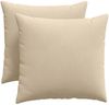 vidaXL Sofakissen 2 Stück Creme 50 x 50 cm Stoff 42013987 Bild 2