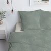 Estella Mako-Satin Bettwäsche 135x200 Luan mint uni Waben Rauten 7919-520 Bild 4