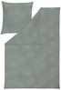 Estella Mako-Satin Bettwäsche 135x200 Luan mint uni Waben Rauten 7919-520 Bild 2