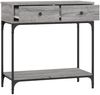 vidaXL Konsolentisch Grau Sonoma 75x34,5x75 cm Holzwerkstoff 833401 Bild 4