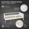 ML-DESIGN Jugendbett Bodenbett Juniorbett inkl. Lattenrost Einzelbett für Kinder Kinderbett, Junior-Bett mit Rausfallschutz & Matratze Bettrahmen aus MDF / Kiefer Bild 4
