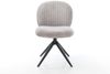 Drehstuhl Nube-Flex Cord Silbergrau Kreuzgestell breit Schwarz 360° drehbar Wippfunktion Taschenfederkern Bild 2