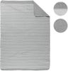 biberna 0837476 Melange Wohndecke 1x 150x200 cm STREIFEN, sturmgrau, 1x 150x200 cm Bild 2
