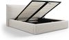 Micadoni Bett Kaelle Chenille Helles Beige 160x200 Bild 4