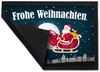 speecheese Fußmatte Frohe Weihnachten Fußmatte mit Weihnachtsmann Motiv Nikolaus Rentier Bild 2