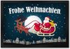 speecheese Fußmatte Frohe Weihnachten Fußmatte mit Weihnachtsmann Motiv Nikolaus Rentier Bild 4