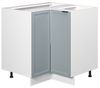 Eckunterschrank Fame-Line Hellblau-grau 80.5 cm ohne Arbeitsplatte Vicco Bild 4