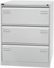 Bisley LIGHT Hängeregistraturschrank, doppelbahnig, DIN A4, 3 HR-Schubladen, Farbe lichtgrau Bild 3