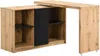 Vente-unique - PAVELO Büromöbel Holz, Platte SchwarzBeige - B 42 cm x H 76,5 cm x L 190 cm120 cm Bild 3