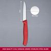 VICTORINOX Kochmesser silber, rot glänzend, poliert, Klinge: 8,0 cm Bild 3