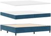 vidaXL Boxspringbett mit Matratze mit Kopfteil Blau 100x200 cm Samt 3342030 Bild 5