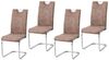 HTI-Living Freischwinger Schwingstuhl KellyC Braun (Set), Freischwinger Esszimmerstuhl Bild 2