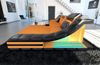 Stoff Ecksofa Turino L Form - Mikrofaserstoff - apricot-schwarz - Rechts Bild 2