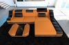 Stoff Ecksofa Turino L Form - Mikrofaserstoff - apricot-schwarz - Rechts Bild 4