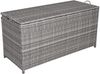 Auflagenbox VERA Grau Polyester | Gartenbox Aufbewahrungsbox Kissenbox Gartentruhe Outdoor Bild 3