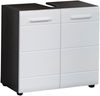 Waschbeckenunterschrank 'LINE', weiß/Rauchsilber Bild 2