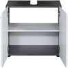 Waschbeckenunterschrank 'LINE', weiß/Rauchsilber Bild 3