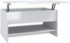 vidaXL Couchtisch Hochglanz-Weiß 80x50x40 cm Holzwerkstoff 809662 Bild 2