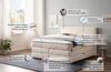 Belanoti Boxspringbett LOFT (Boxspringbett 180x200 mit Bettkasten, 7-Zonen Taschenfederkern Matratze inklusive Visco Topper), Bett 180x200 in der Farbe Beige H2/H3 Polsterbett Bild 4