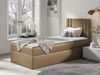 Boxspringbett 'Harlon Mini' rechts, braun 80x200 cm Bild 2