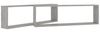 vidaXL Würfelregale 2 Stk. Betongrau 100x15x30 cm Holzwerkstoff 807091 Bild 5