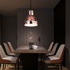 RGB LED Pendelleuchte, roségold, Hammerschlag, H 100 cm Bild 4