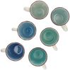 MamboCat Becher 6-tlg. Kaffeebecherset Blue 350 ml blaue Porzellan-Tassen, Steingut Bild 3