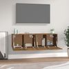 vidaXL Wandschränke 2 Stk. Räuchereiche 60x36,5x35 cm Holzwerkstoff 3115633 Bild 3