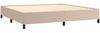 vidaXL Bettgestell Cappuccino-Braun 200x200 cm Kunstleder [347274] Bild 4