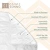 Carpe Sonno Microfaserbettdecke 4 Jahreszeiten Bettdecke Sommer Winter, Füllung: 100% Polyester, Bezug: 100% Polyester, MADE IN GERMANY: Winterdecke + Sommerdecke + Ganzjahresdecke 135x200 Bild 4