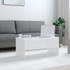 vidaXL Couchtisch Hochglanz-Weiß 102x50,5x46,5 cm Holzwerkstoff 809725 Bild 3